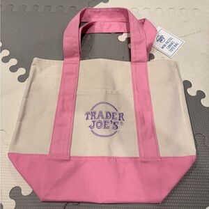 Trader Joe’s viral mini pastel tote bag NWT